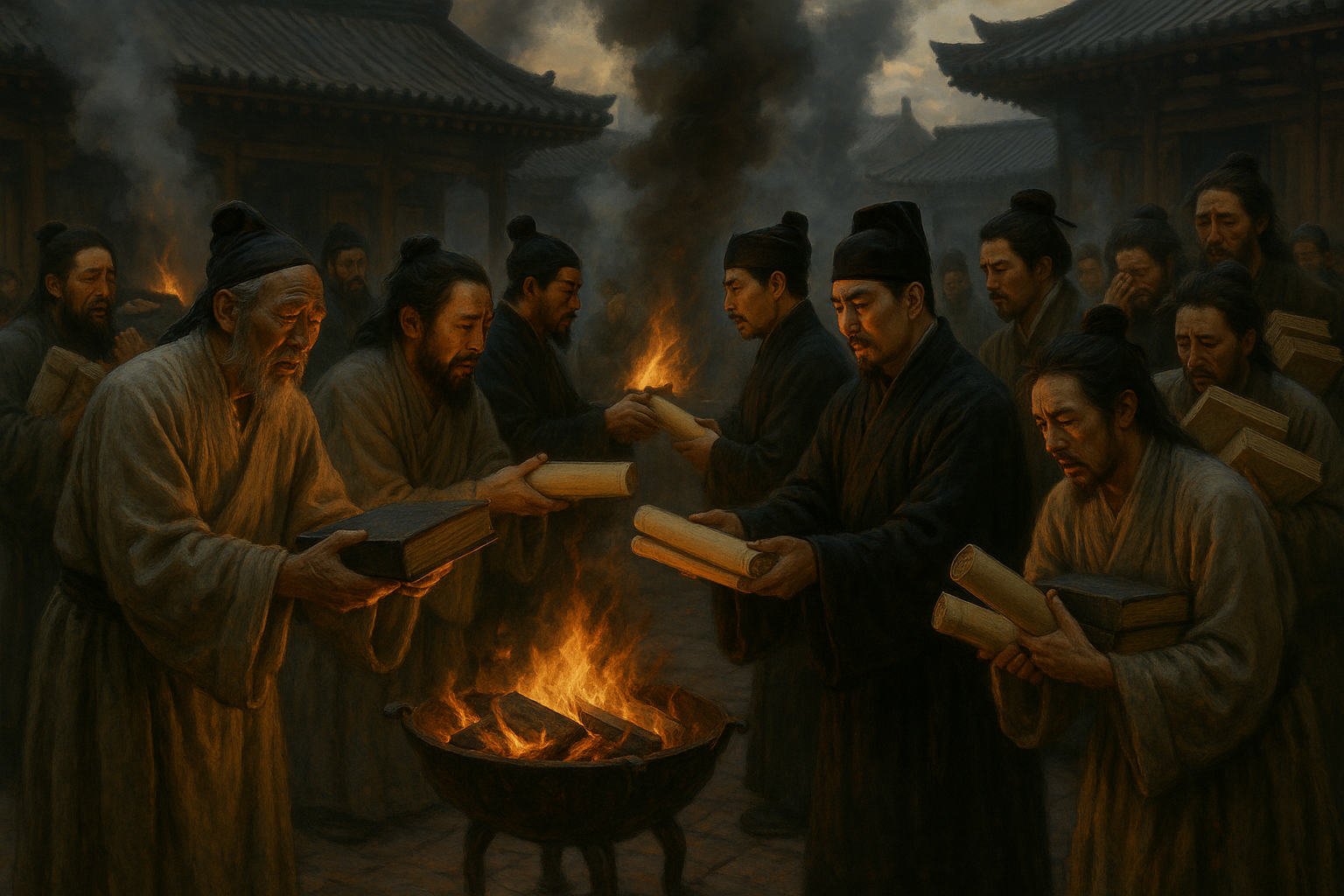 Scholars Burning Books Ancient China